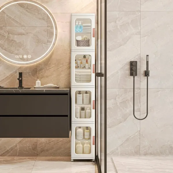 narrow storage cabinet 2