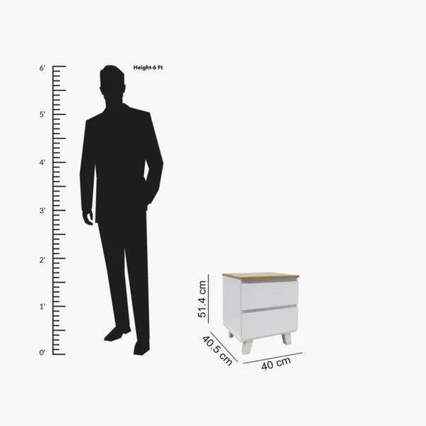 nightstand 2 drawer 2