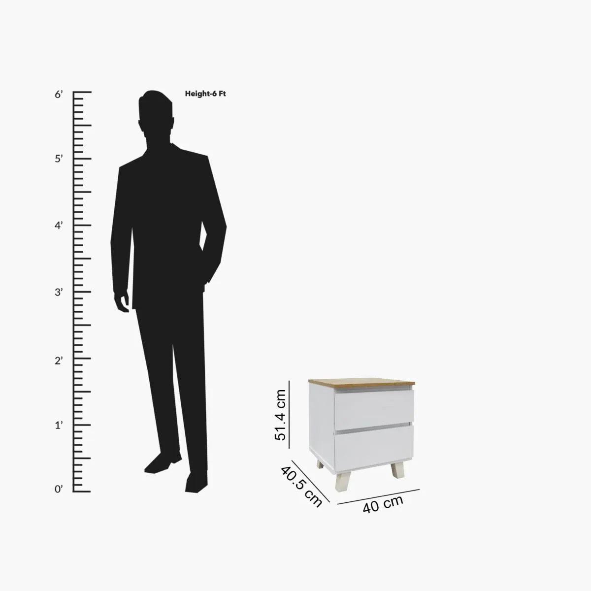 nightstand 2 drawer 2
