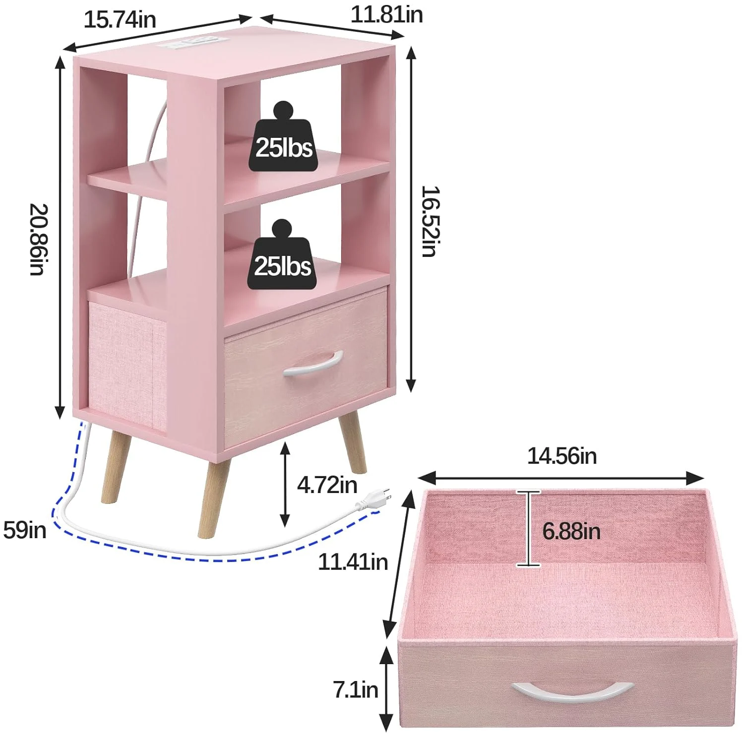 nightstand charging station 2