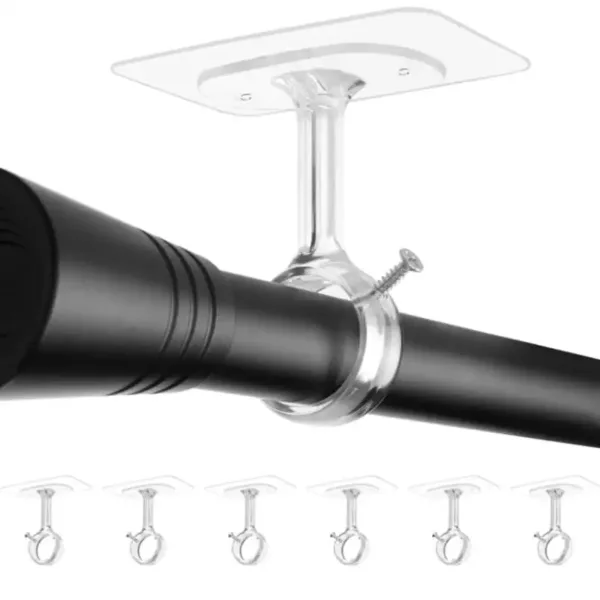 no drill curtain brackets 1