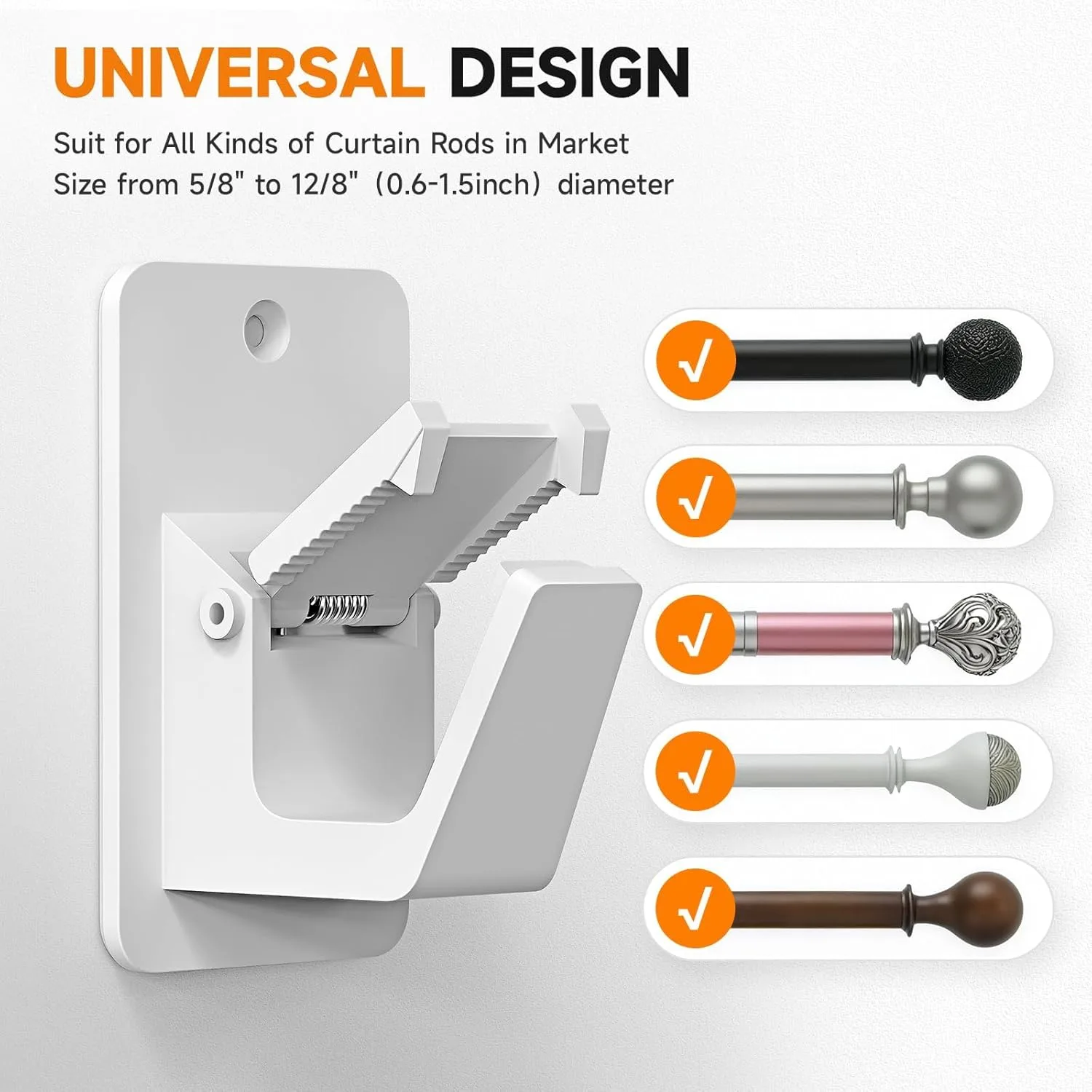 no drill curtain holder 2