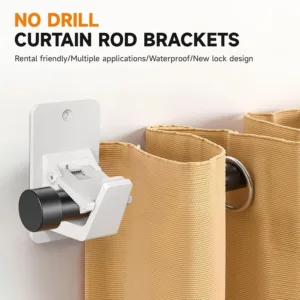 no drill curtain holder 3