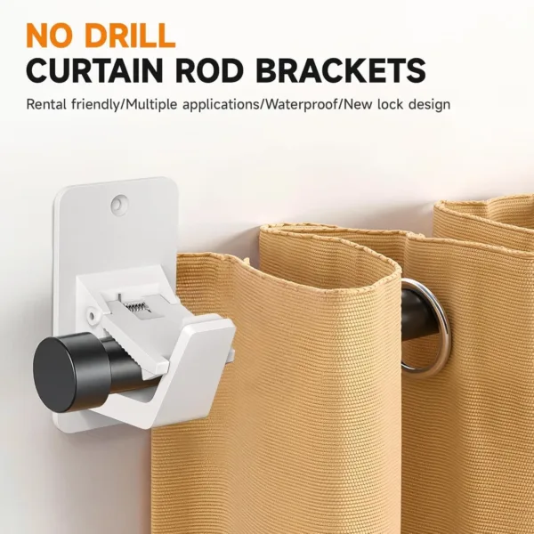 no drill curtain holder 3