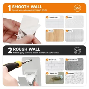 no drill curtain holder 7