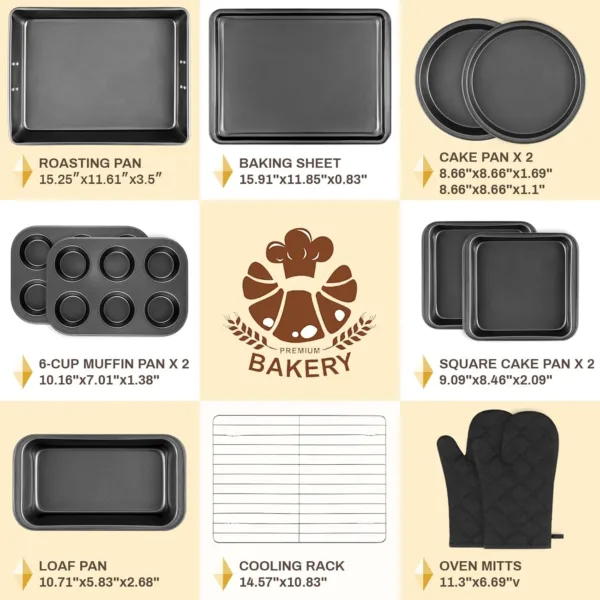 nonstick bakeware set 3