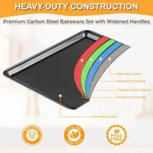 nonstick bakeware set 6