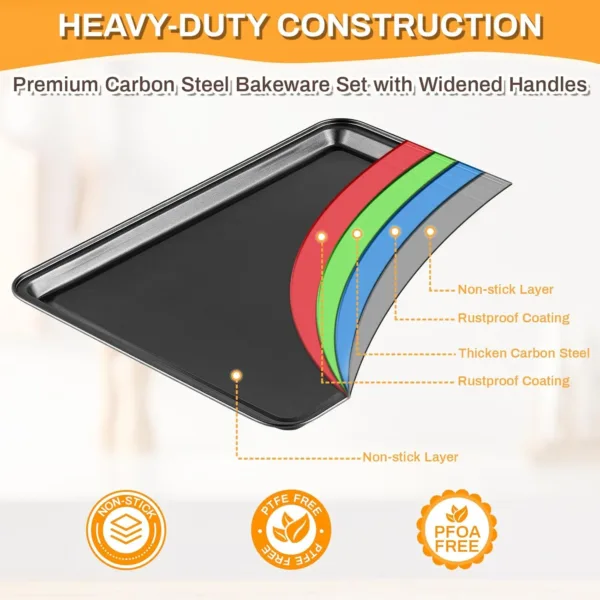 nonstick bakeware set 6