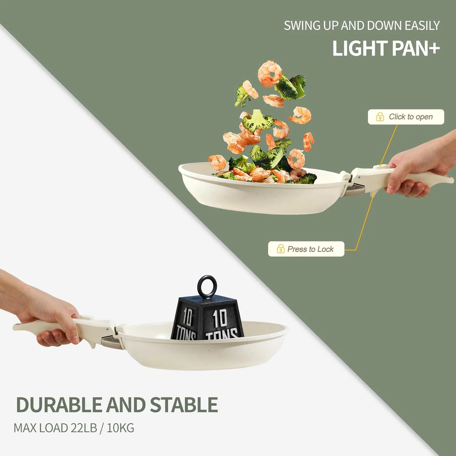 nonstick pots pans set 6