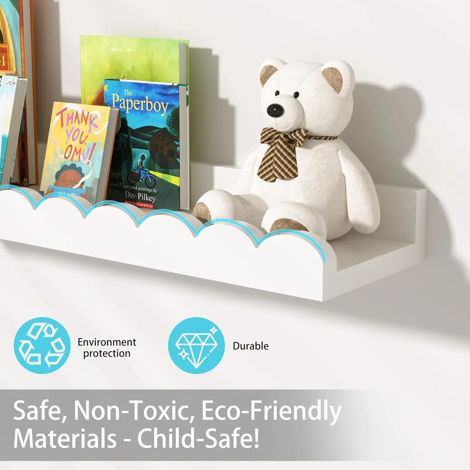 nursery bookshelves white kids 5