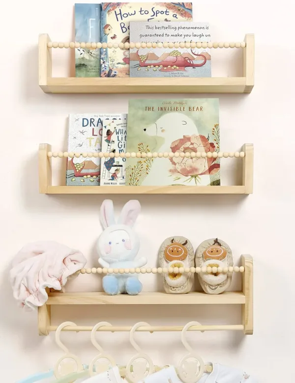 nursery floating shelves 1