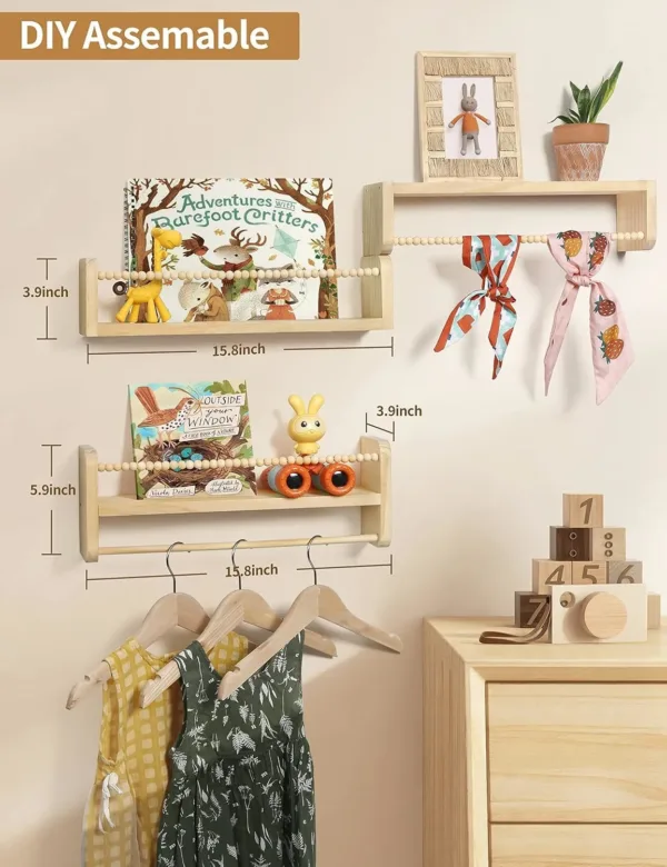 nursery floating shelves 3