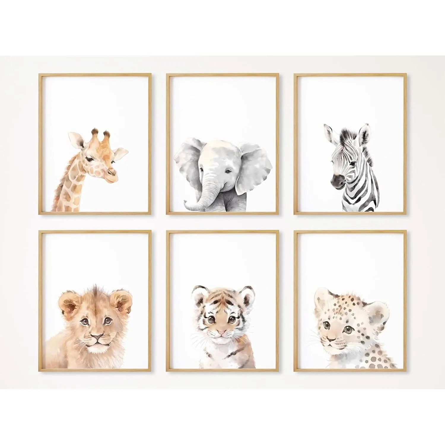 nursery wall art safari 1
