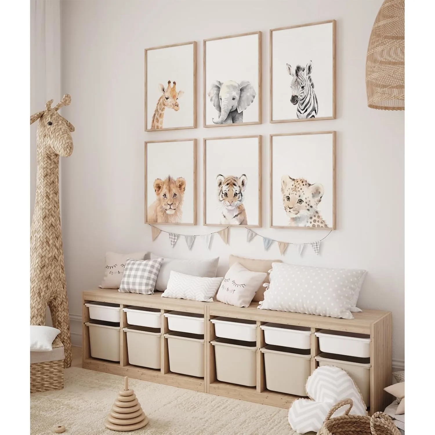 nursery wall art safari 4