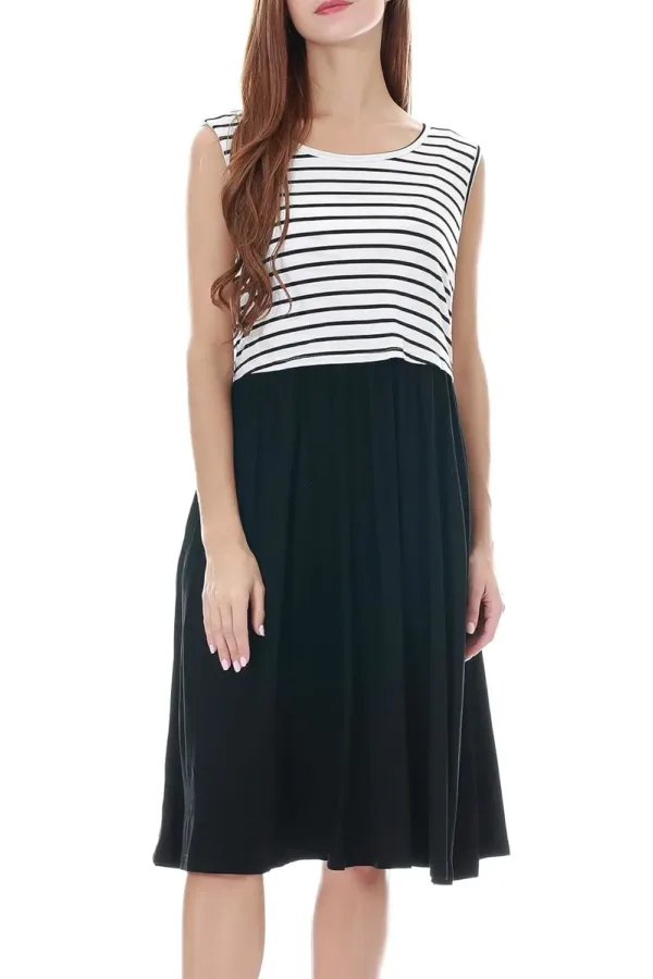 nursing dress sleeveless 2