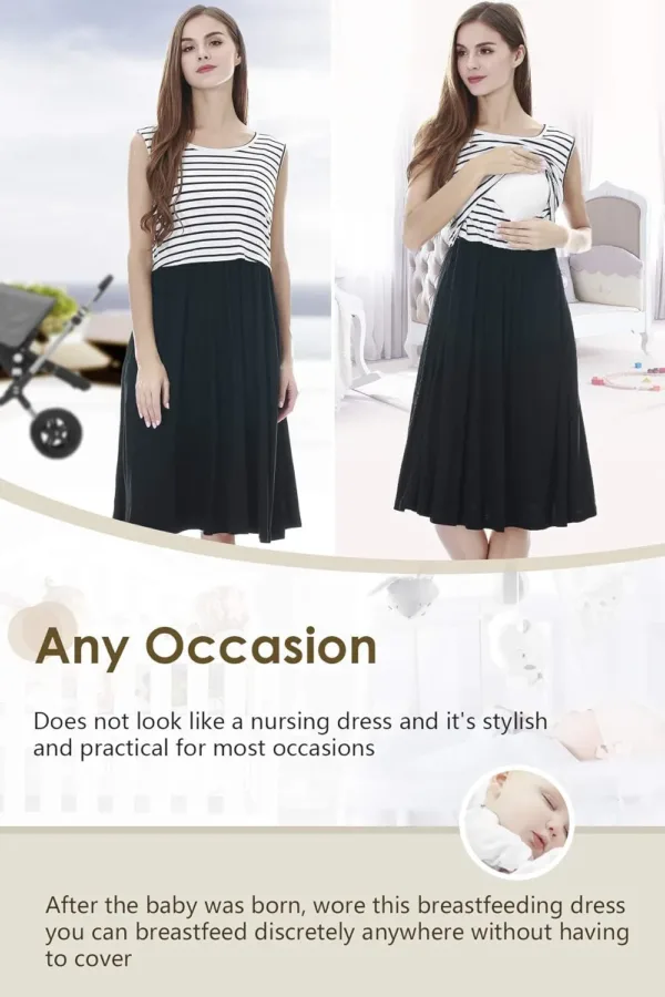 nursing dress sleeveless 6