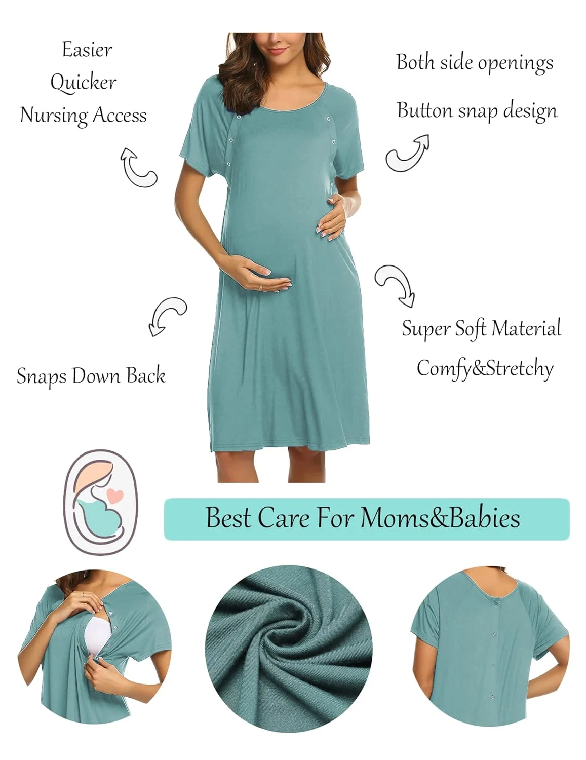 nursing nightgown maternity 2