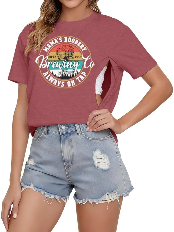 nursing shirt breastfeeding top 7