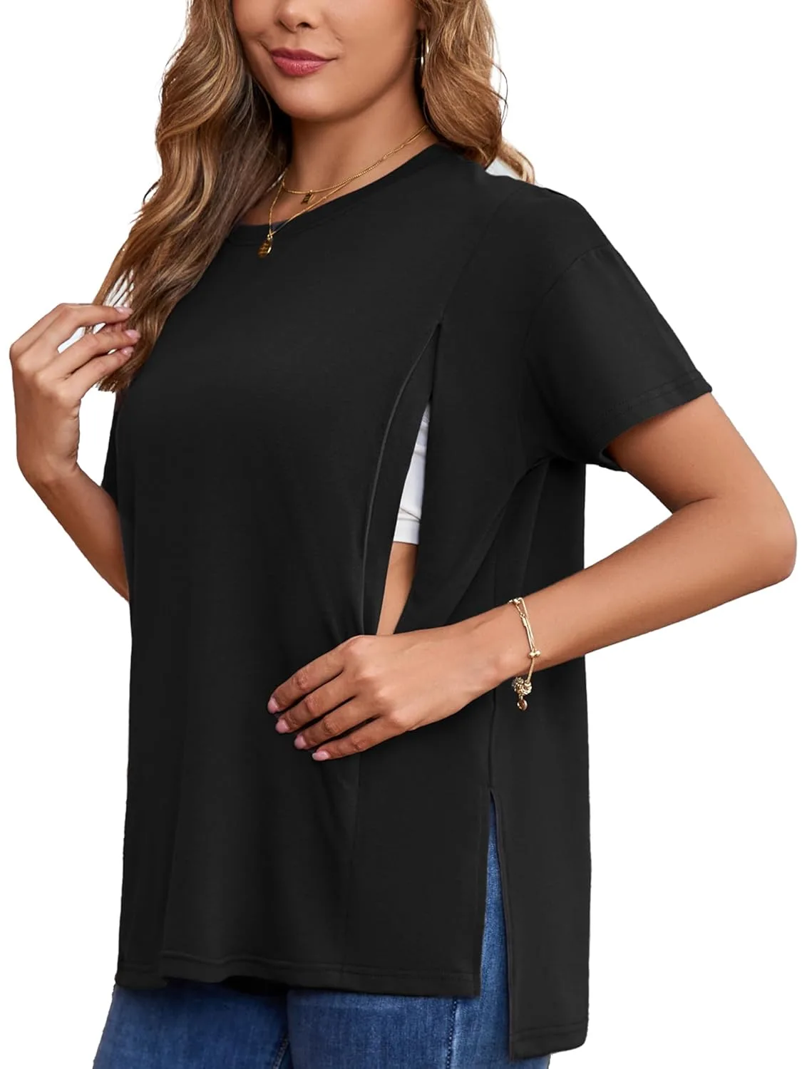 nursing shirt oversized 1