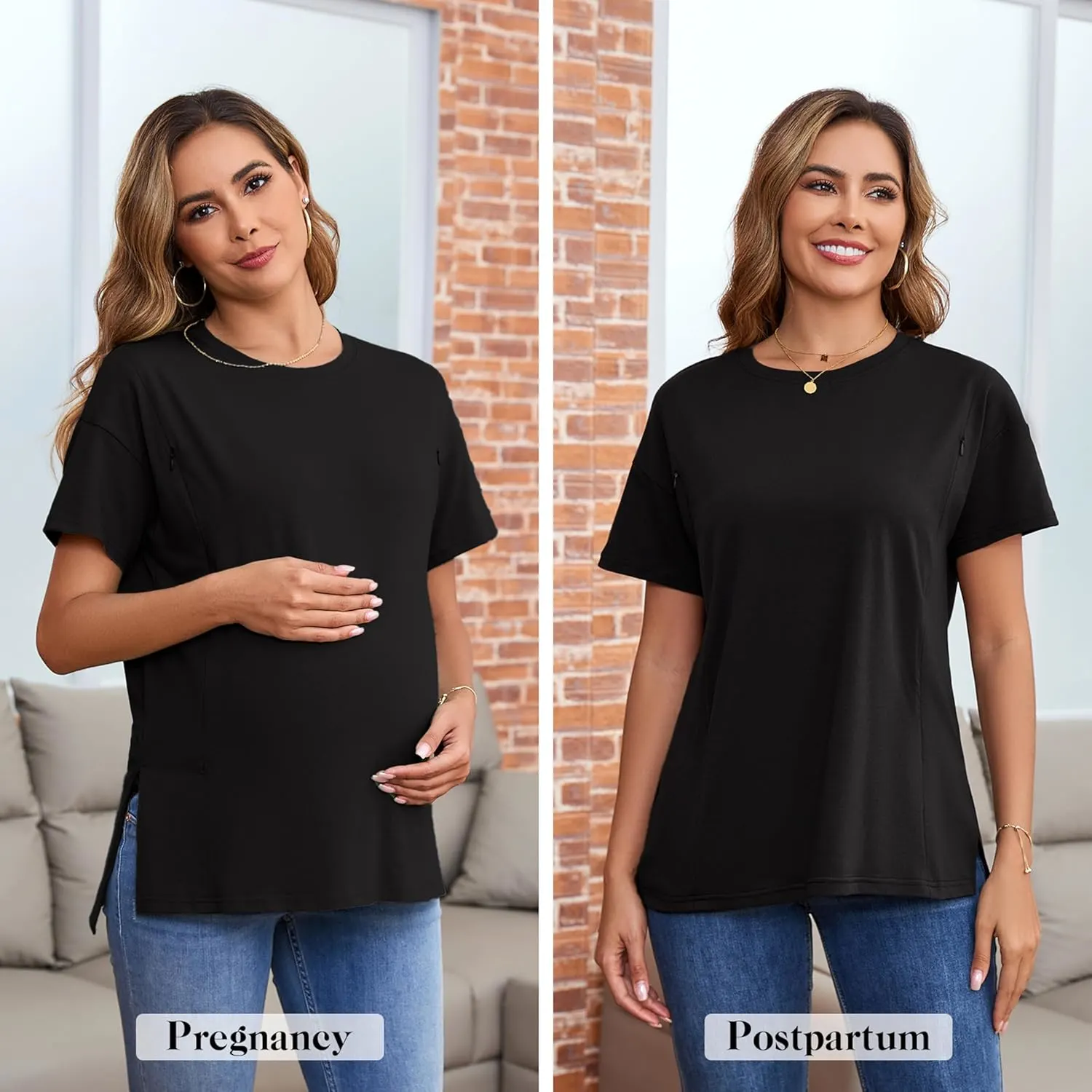 nursing shirt oversized 3