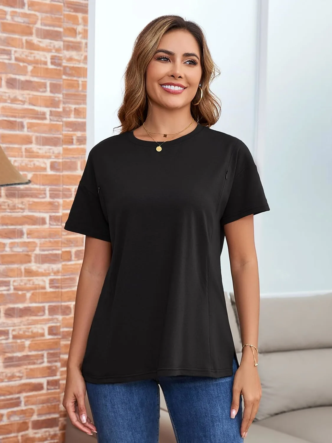 nursing shirt oversized 5