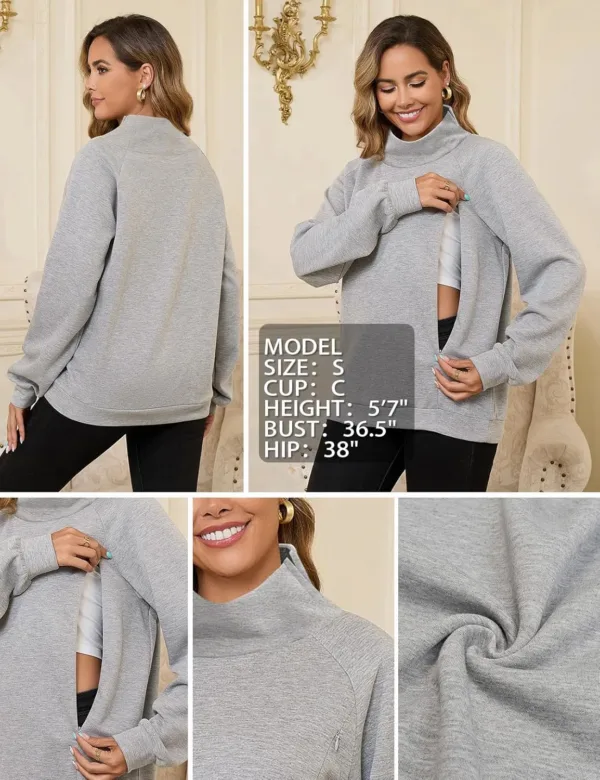 nursing sweatshirt breastfeeding 5