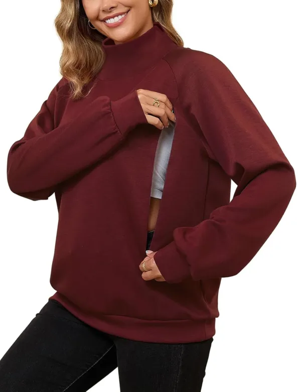 nursing sweatshirt breastfeeding 7