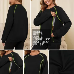 nursing sweatshirt breastfeeding maternity 5