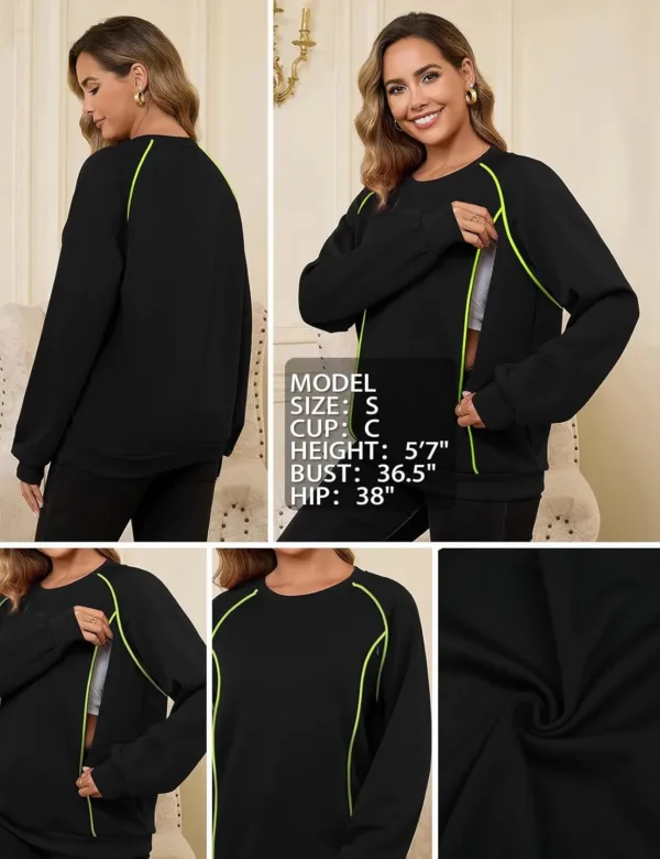 nursing sweatshirt breastfeeding maternity 5