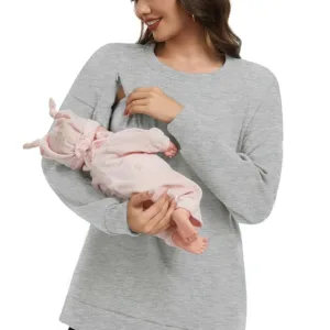 nursing sweatshirt breastfeeding top 2