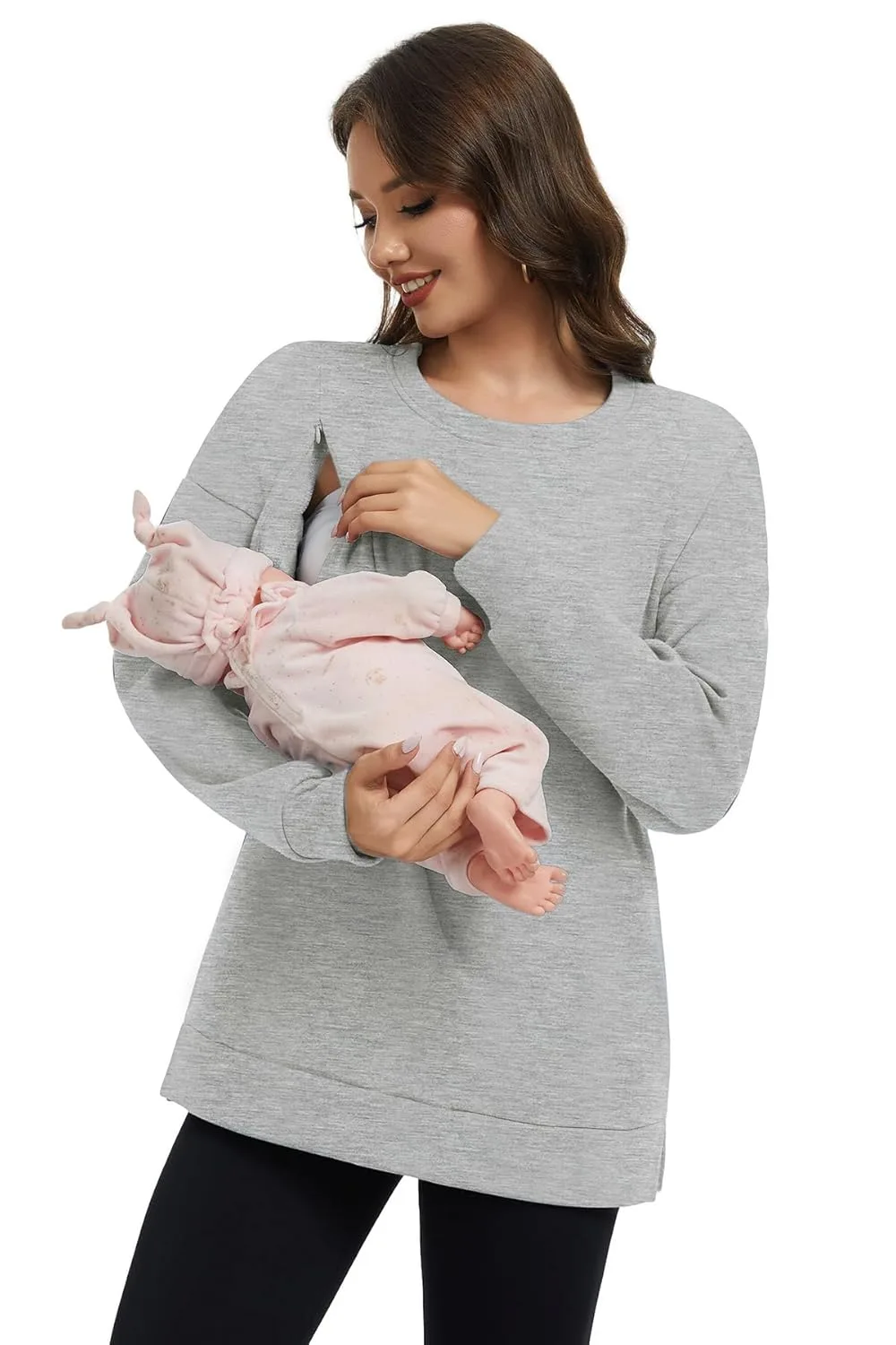 nursing sweatshirt breastfeeding top 2