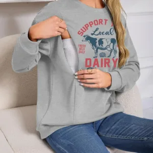nursing sweatshirt maternity 2