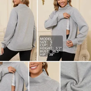 nursing sweatshirt maternity top 5