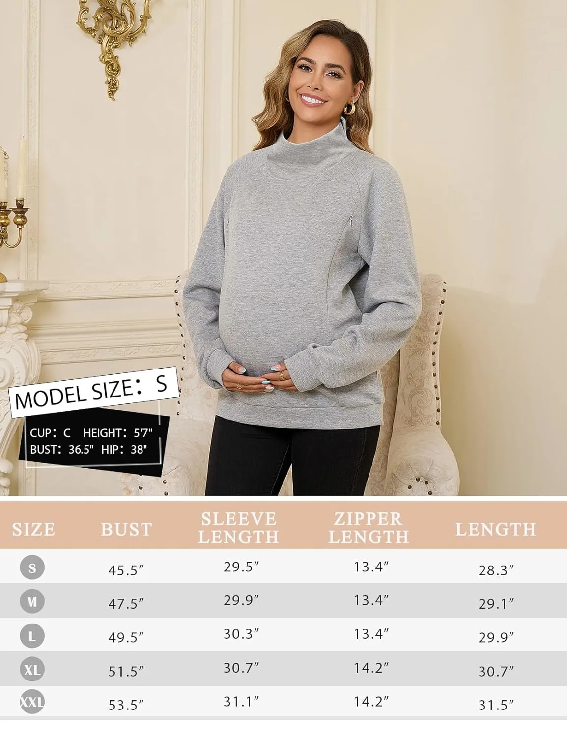 nursing sweatshirt maternity top 6