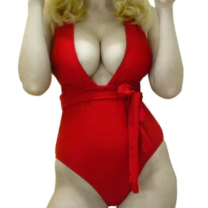 one piece swimsuit plunge 2