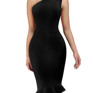one shoulder bodycon dress 1