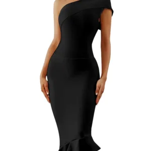 one shoulder bodycon dress 2