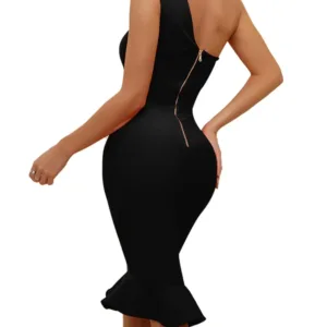 one shoulder bodycon dress 3