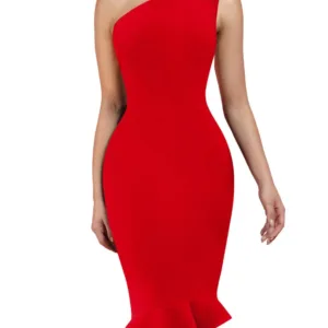 one shoulder bodycon dress 6