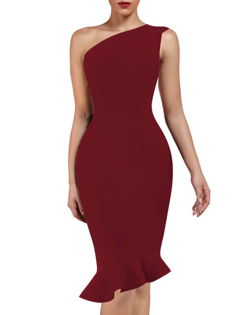 one shoulder bodycon dress 7