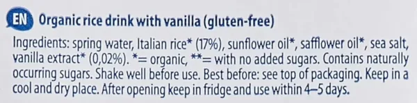 organic rice vanilla drink 3