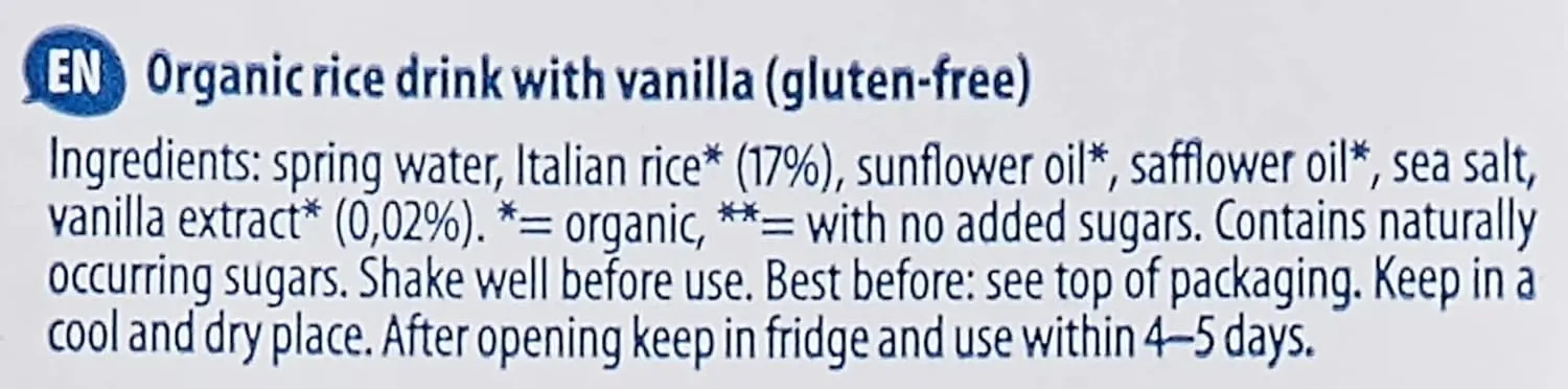 organic rice vanilla drink 3