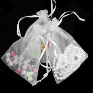 organza bags white 3