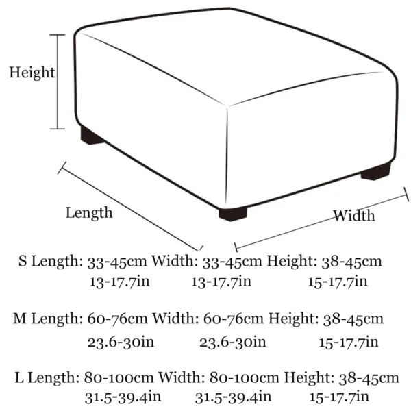 ottoman cover stretch footstool 5