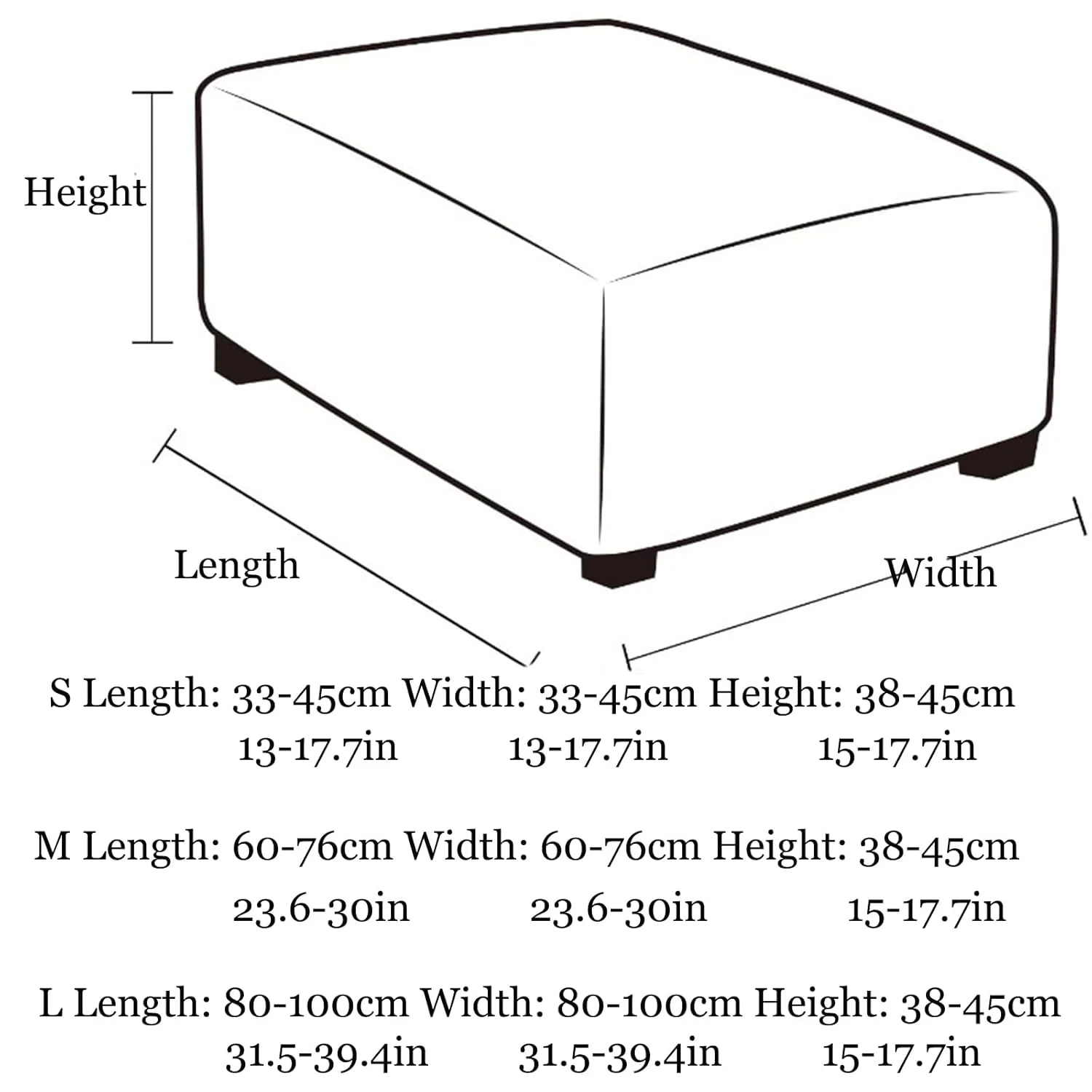 ottoman cover stretch footstool 5