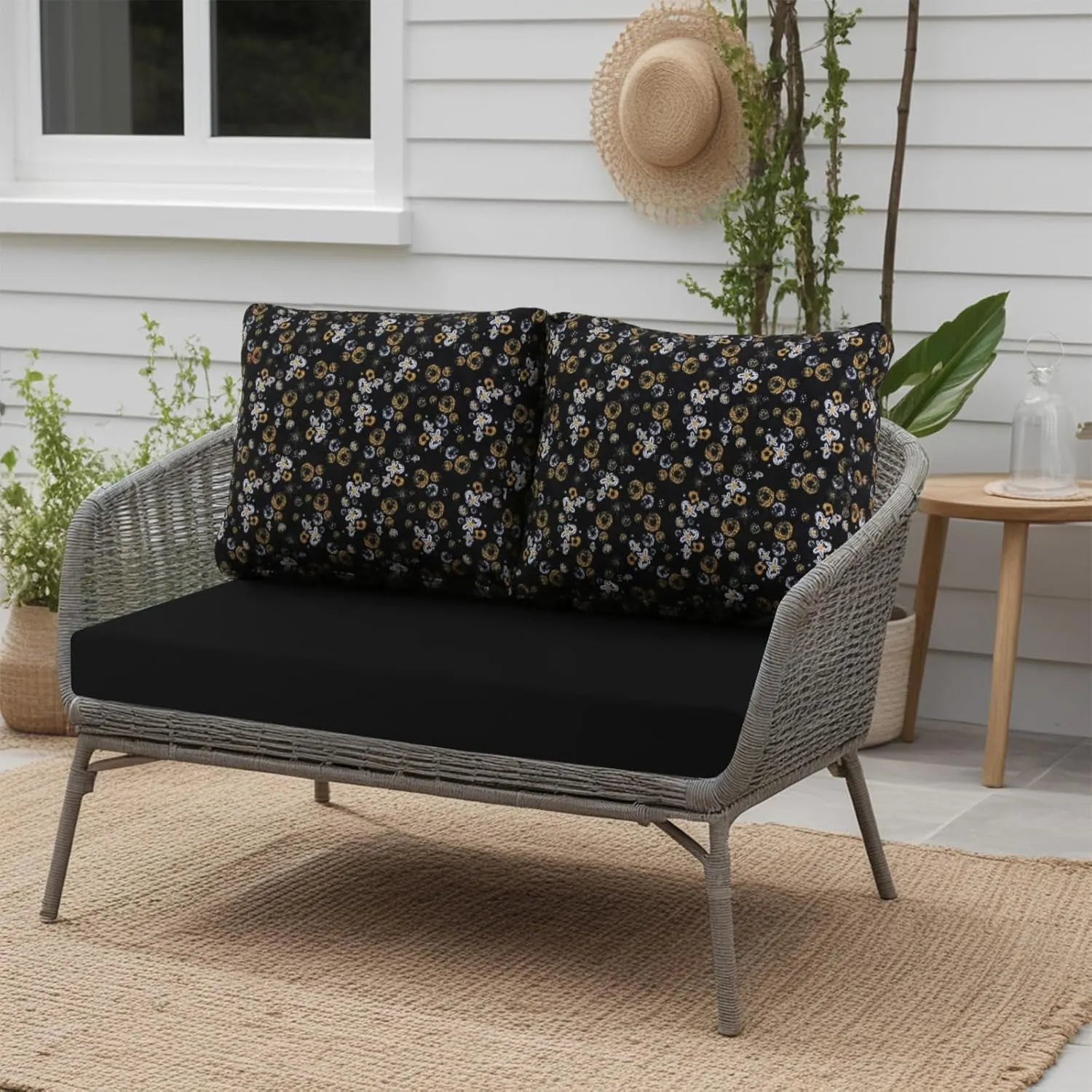 outdoor loveseat cushions waterproof 2