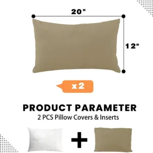 outdoor lumbar pillows pack 5