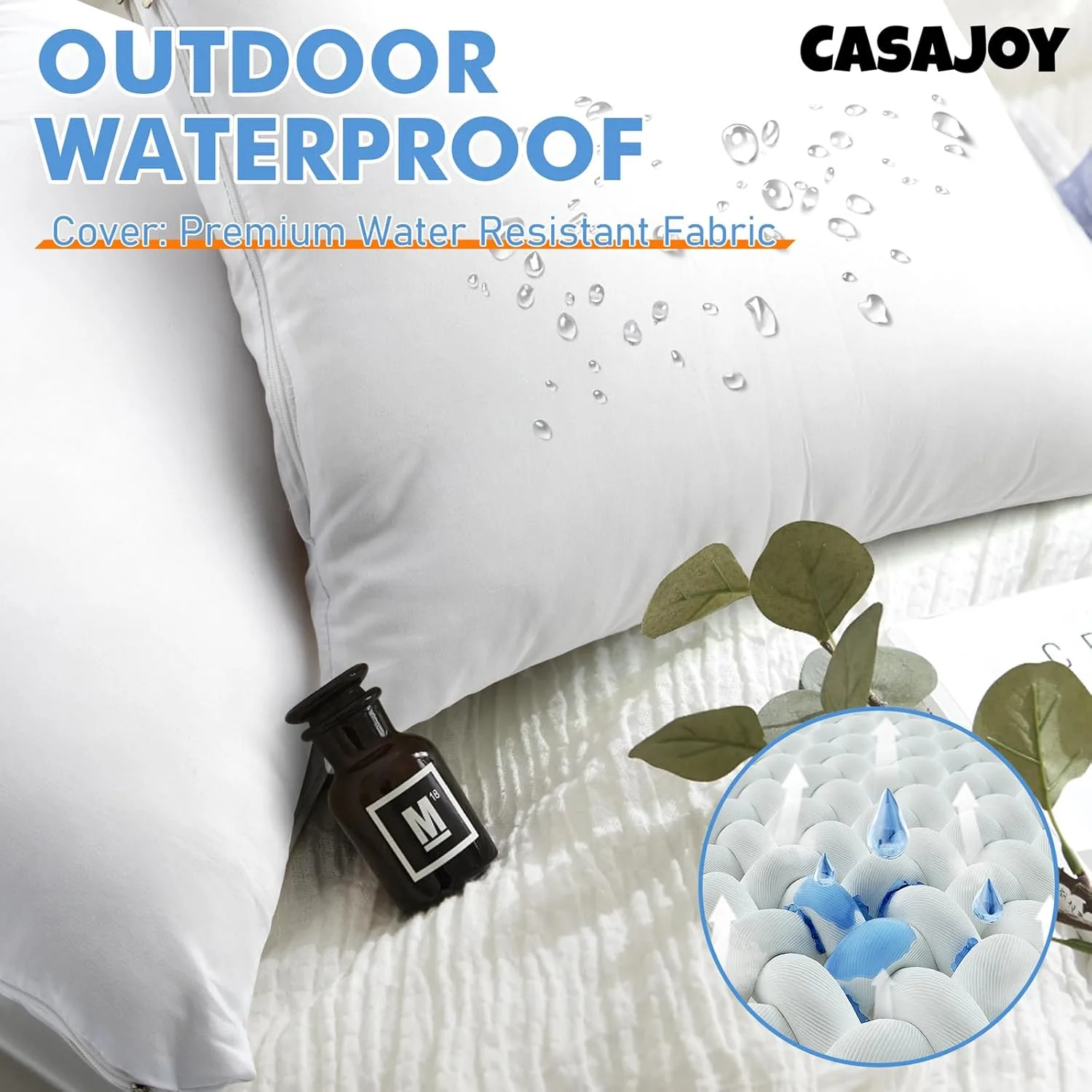 outdoor pillow inserts pack 2