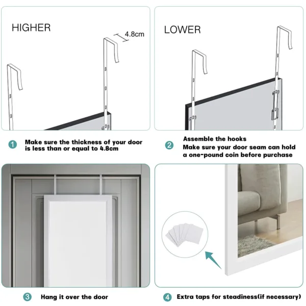 over door mirror full 7