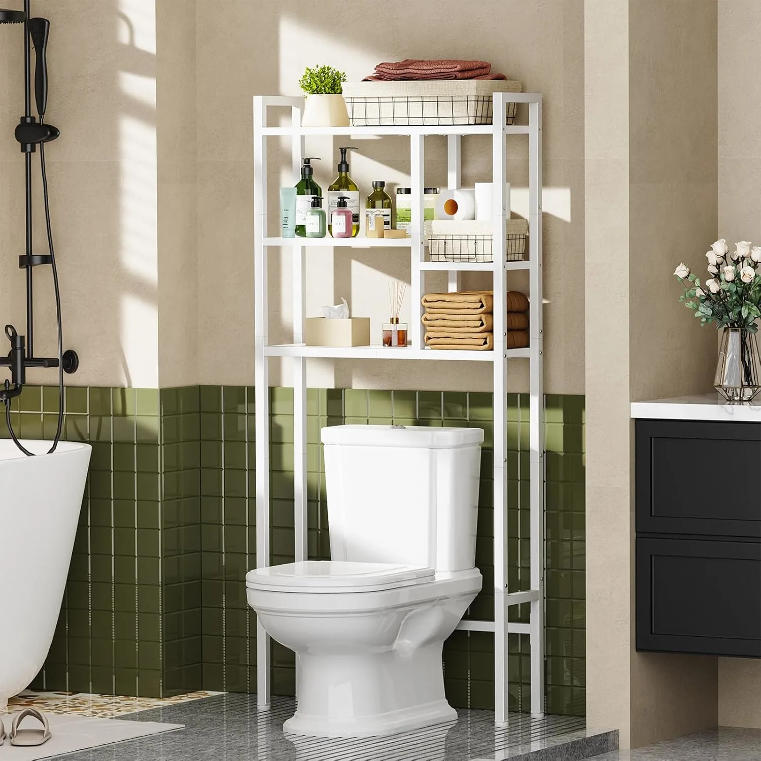 over toilet storage rack 1